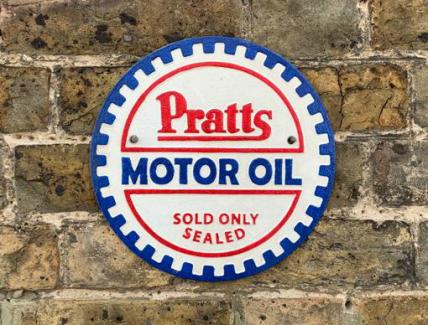 Pratts oil sign type N